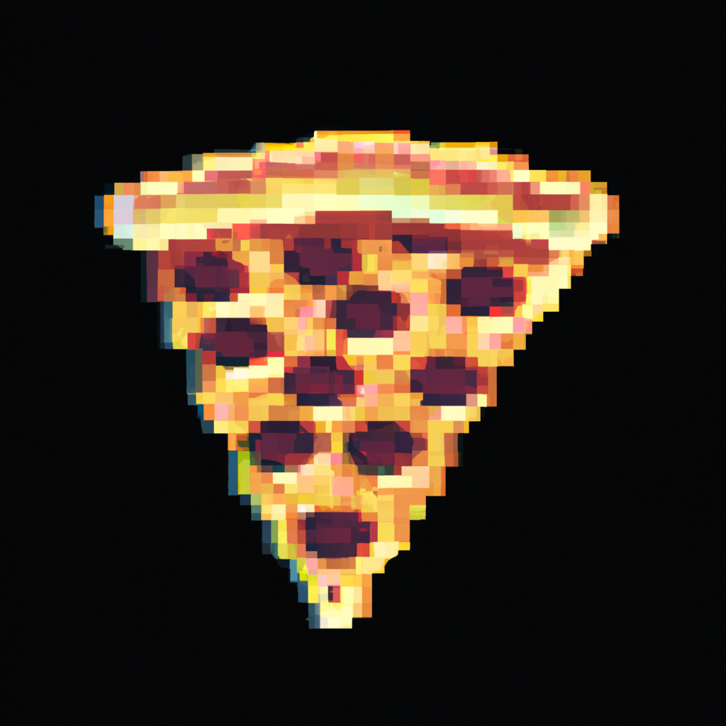 Pixelated styled logo
